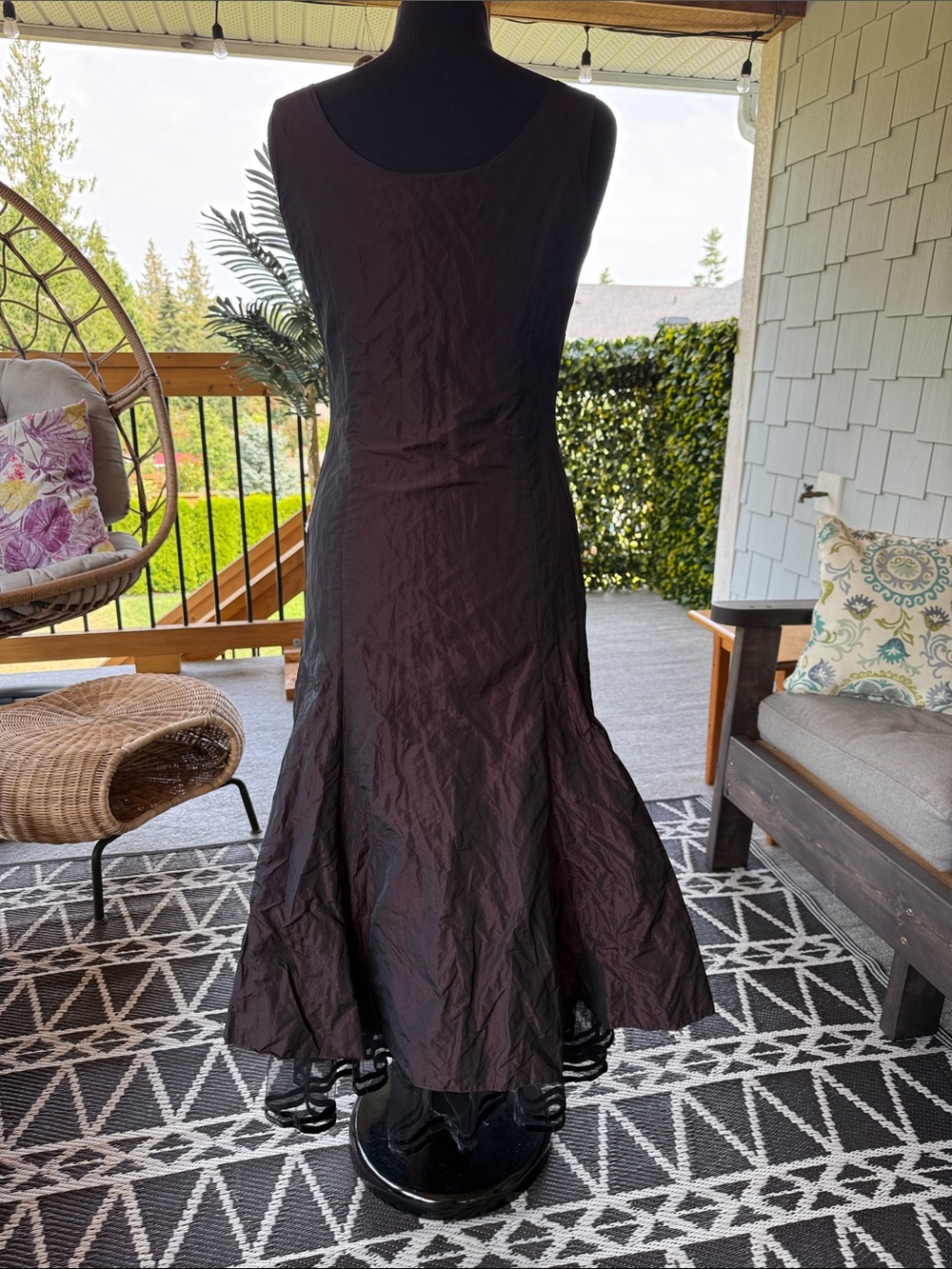 Steilmann | Dark Purple / Black Formal Dress - Picture 4 of 5